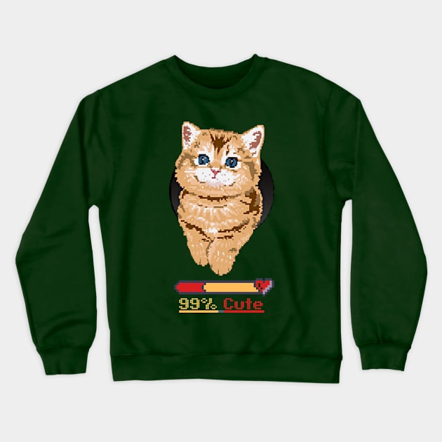 99% Cute Cat Crewneck Sweatshirt by TrendsCollection